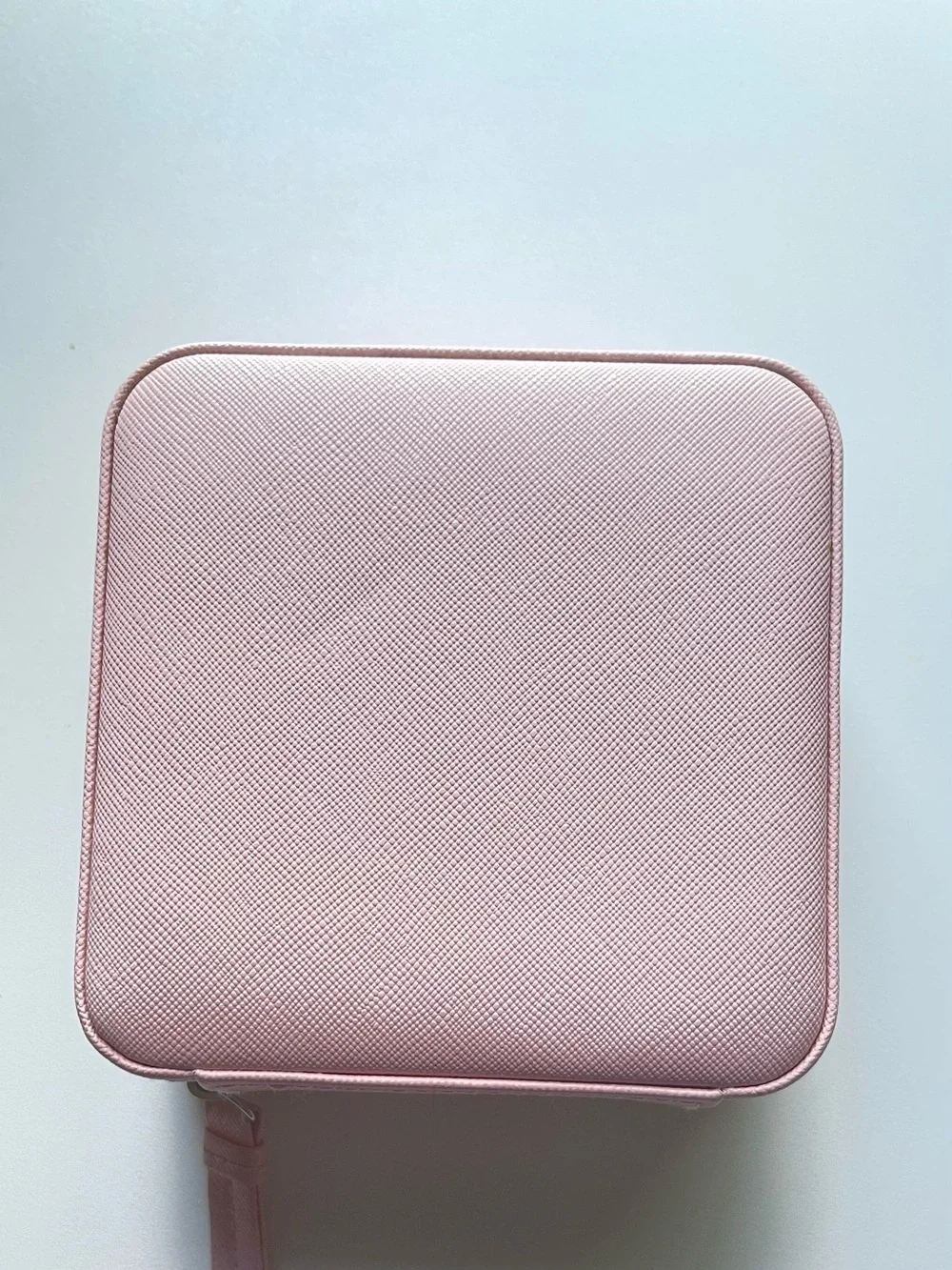 NWOT Pandora Pink Small Square Zipper Jewelry Box-Travel Storage Case